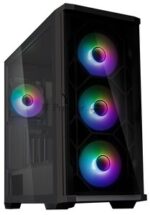Компьютерный корпус ZALMAN Z10 DUO, ATX, BLACK, WINDOW, 2x3.5", 2x2.5", 2xUSB3.0, 1xUSB 3.1 Type-C, FRONT 3x120мм Infinity Mirror ARGb, REAR 1x120мм Infinity Mirror ARGb, replaceable front panel 13