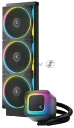 Система жидкостного охлаждения Deepcool LE360 PRO ARGb Soc-AM5/AM4/1200/1700/1851 черный 4-pin 19-33dB Al 300W 1817gr Ret (R-LE360PRO-BKAMMC-G-1) 7