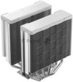 Кулер для процессора DEEPCOOL AG620 G2 WH LGA1954/1851/1700/AM5/AM4 (9шт/кор, TDP 270W, PWM, DUAL Black Fan 120mm, 6 тепл. трубок, белый) RET 8