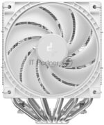 Кулер для процессора DEEPCOOL AG620 G2 WH LGA1954/1851/1700/AM5/AM4 (9шт/кор, TDP 270W, PWM, DUAL Black Fan 120mm, 6 тепл. трубок, белый) RET 13