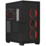 Компьютерный корпус Deepcool CG580 4F V2 без БП, боковое окно (панорама), 4x120мм ARGB PWM вентилятора, черный, ATX (R-CG580-BKADA4-G-2) 12