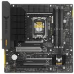 Материнская плата ASUS TUF GAMING B760M-BTF WIFI, LGA 1700, Intel B760, 4xDDR5, 4xSATA, 3xM.2, 1xPCIe 5.0 x16, 1xPCIe 4.0 x4, 1xPCIe x1, 1xDP, 1xHDMI, 1x 2.5Gb LAN, 1xUSB-A 3.2 Gen 2, 2xUSB-A 3.2 Gen 1, 4xUSB 2.0, 1xUSB-C 3.2 Gen 1, 1xUSB-C 3.2 Gen 2, 1xUSB-C 3.2 Gen 2x2, 3x3.5 мм, 7.1, mATX 8