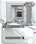 Материнская плата Gigabyte X870 AORUS STEALTH ICE, AM5, AMD X870, 4xDDR5, 2xSATA, 4xM.2, 1xPCIe 5.0 x16, 1xPCIe 4.0 x16, 1xHDMI, 1x5Gb LAN, Wi-Fi 7, Bluetooth 5.4, 2xUSB-C 40Gbps (USB4), 1xUSB-C 10Gbps, 4xUSB-A 10Gbps, 4xUSB-A 5Gbps, 4xUSB-A 2.0, 3x3.5 мм + S/PDIF оптический, 7.1, ATX 8