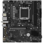 Материнская плата MSI PRO A620M-B EVO, AM5, AMD A620A, 2xDDR5, 2xSATA, 1xM.2, 1xPCIe 4.0 x16, 1xPCIe x1, 1xVGA, 1xHDMI, 1x2.5Gb LAN, 4xUSB-A 5Gbps, 2xUSB-A 2.0, 2xPS/2, 3x3.5 мм, 7.1, чёрный, mATX 8