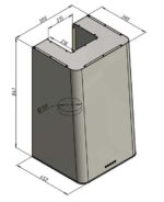 Вытяжка наклонная Elikor MIX 50Н-650-Э3Д нержавеющая сталь, 50 см, 650 куб. м/ч, 56 дБ 2