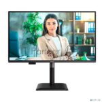 Монитор 27" AOC Q27P4U IPS 2560x1440, 120 Гц, 4 мс, 16:9, 350 кд/м², 2xHDMI 2.0, DP 1.2, USB-C (15 Вт PD), USB Hub (3x USB-A), 3.5 Jack, динамики (2x2 Вт), HDR10, Adaptive-Sync, черный