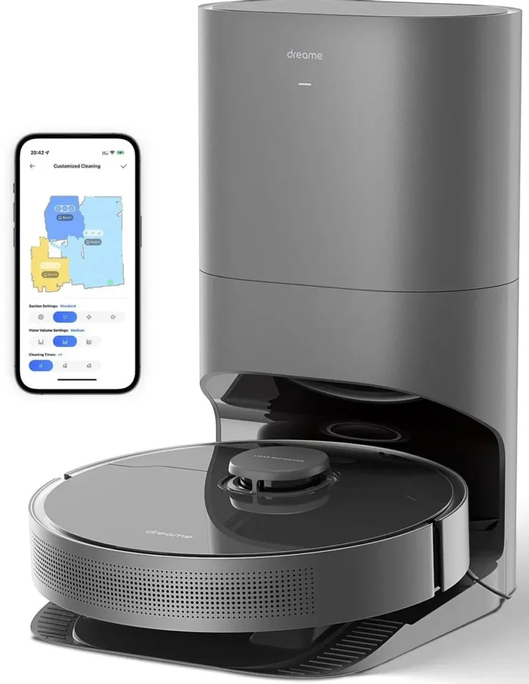 Робот-пылесос Dreame RLS6AD D10S Plus черный, 5200 мА·ч Li-Ion, уборка сухая/влажная, пылесборник контейнер 0.4 л 1