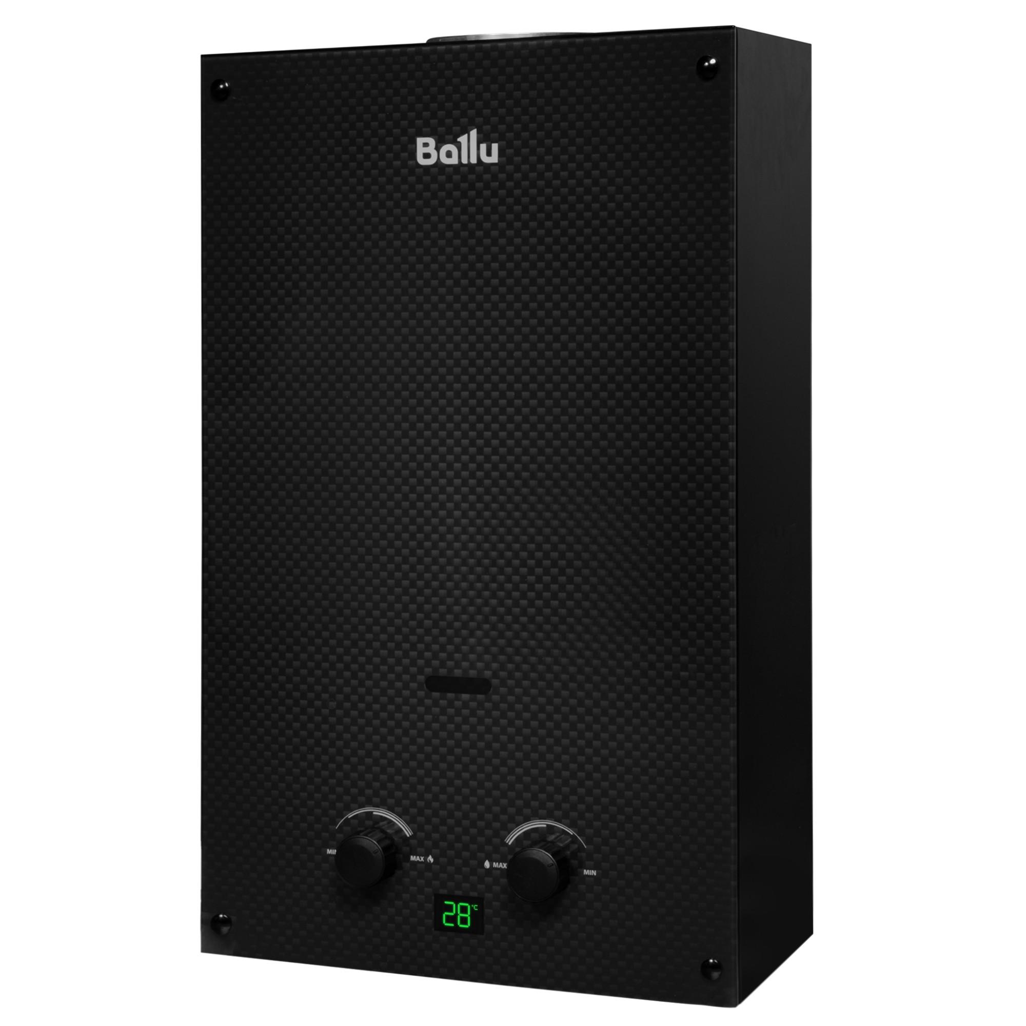 Водонагреватель газовый Ballu GWH 10 Fiery Glass Carbon черный, проточный, 10 л/мин, 20 кВт 1 Водонагреватель газовый Ballu GWH 10 Fiery Glass Carbon черный, проточный, 10 л/мин, 20 кВт 1