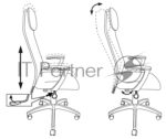 Кресло Бюрократ KB-8/DG/TW-12 TW-04 TW-12 серый, сетка 10