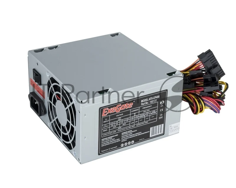 Блок питания ExeGate CP400 (EX165131RUS), 400Вт, 80мм, серый 1