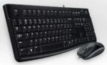 Комплект клавиатура+мышь Logitech MK120 проводной, USB, 1000 DPI, чёрный(заводская гравировка) 4