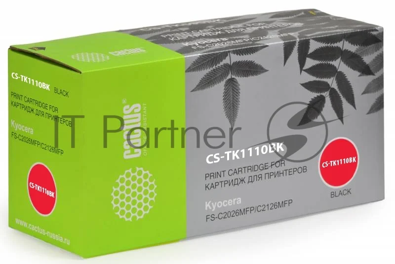Картридж лазерный Cactus CS-TK1110BK черный (2500 стр.) для Kyocera Mita FS 1020MFP/1040/1120MFP