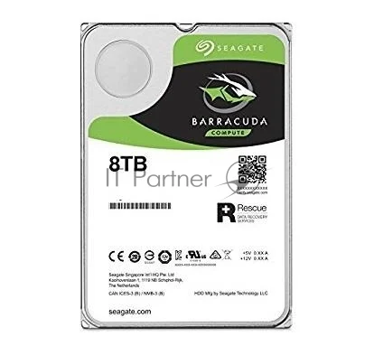 Жесткий диск HDD Seagate 8Tb 5400RPM SATA 6Gb/S 256MB 3.5" 1
