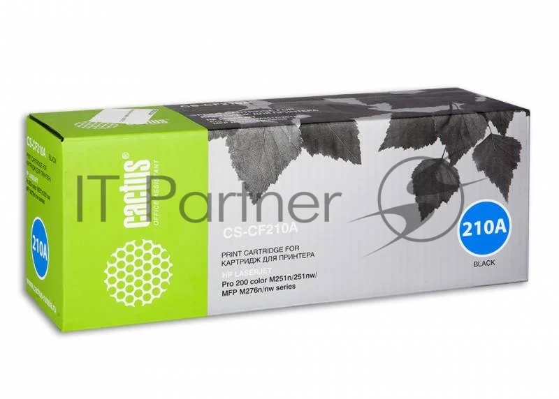 Картридж лазерный Cactus CS-CF210A черный (1600 стр.) для HP LaserJet Pro 200 M251/M276 1 Картридж лазерный Cactus CS-CF210A черный (1600 стр.) для HP LaserJet Pro 200 M251/M276 1