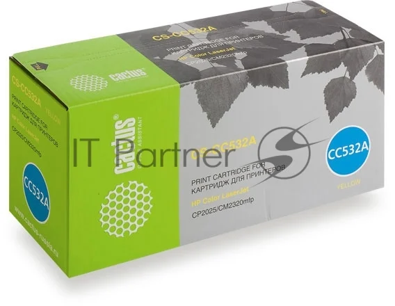 Картридж лазерный Cactus CS-CC532A желтый (2800 стр.) для HP Color LaserJet CP2025/CM2320mfp