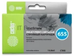 Картридж струйный Cactus CS-CZ110AE №655 голубой (14,6 мл) для HP DJ IA 3525/5525/4515/4525 4
