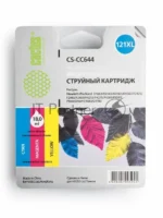 Картридж струйный Cactus CS-CC644 №121XL трехцветный (18 мл.) для HP DJ D1663/D2500/D2563/D2663/D5563/F2423/F2493/F4213/F4275/F4280/F4283/F4583/PS C4683/C4783 2