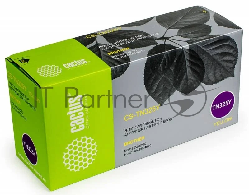 Картридж лазерный Cactus CS-TN325Y желтый (3500 стр.) для Brother DCP 9055/9270; HL 4140/4150/4570 1 Картридж лазерный Cactus CS-TN325Y желтый (3500 стр.) для Brother DCP 9055/9270; HL 4140/4150/4570 1