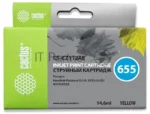 Картридж струйный Cactus CS-CZ112AE №655 желтый (14,6 мл) для HP DJ IA 3525/5525/4515/4525 1