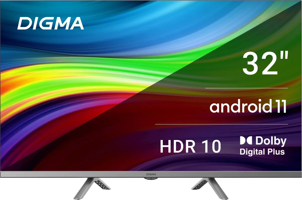 Телевизор Digma 32" DM-LED32SBB39 темно-серебристый LED HD 60Hz Smart TV 1 Телевизор Digma 32" DM-LED32SBB39 темно-серебристый LED HD 60Hz Smart TV 1