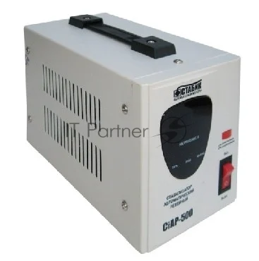 RUCELF CTAP-500VA 500ВА, диапазон 140-270,однофазный,управление релейное, дисплей,точность 220+-6%, КПД 98%. 1