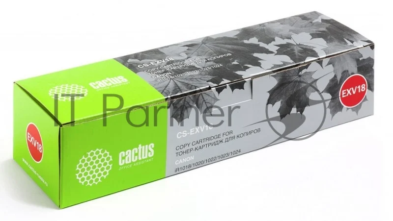 Картридж лазерный Cactus CS-EXV18 черный (8400 стр.) для Canon iR1018/1020/1022/1023/1024 1