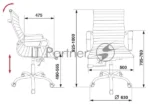 Кресло Бюрократ CH-883-LOW/IVORY слоновая кость, экокожа 11