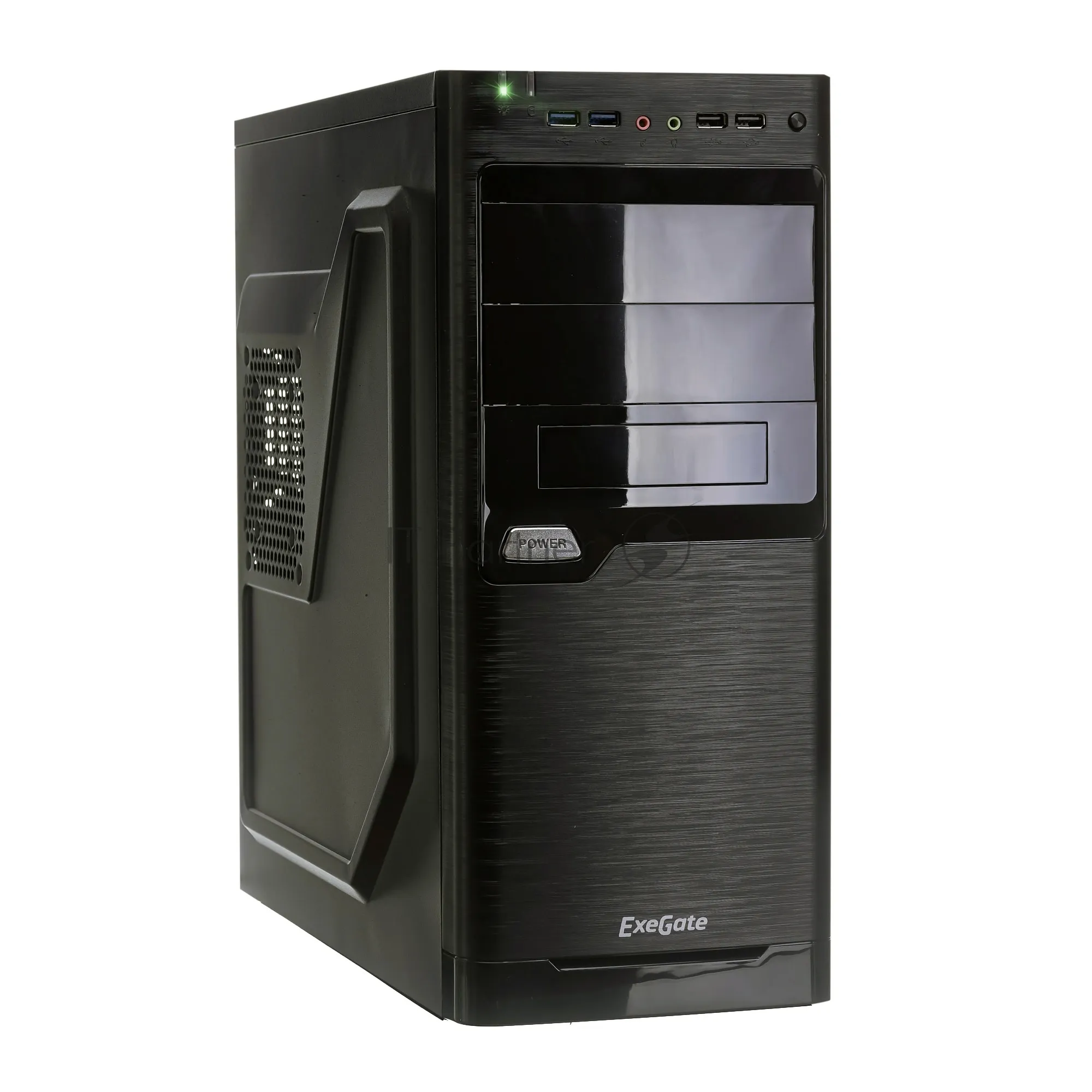 Компьютерный корпус Miditower ExeGate XP-330U EX272731RUSMiditowerXP-330U Black, ATX, (без БП), 2хUSB+2хUSB 3.0, Audio 1
