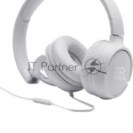 Проводные наушники JBL Tune 500 белый, накладные, Jack 3.5 мм, складная конструкция 5