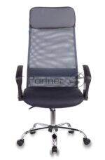 Кресло Бюрократ KB-6N/SL/DG/TW-12 TW-04 TW-12 серый, сетка 8