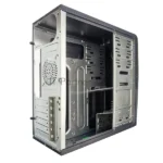 Компьютерный корпус Miditower ExeGate CP-604 Black, ATX, (без БП), 2хUSB, Audio 4