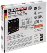 Кронштейн Arm media LCD-01 черный, 15-32", max 15 кг, настенный, от стены 12мм, VESA 100x100 6