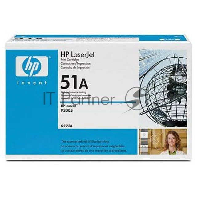 Картридж лазерный HP Q7551A черный для LJ P3005/M3035mfp/M3027mfp 6500 стр.