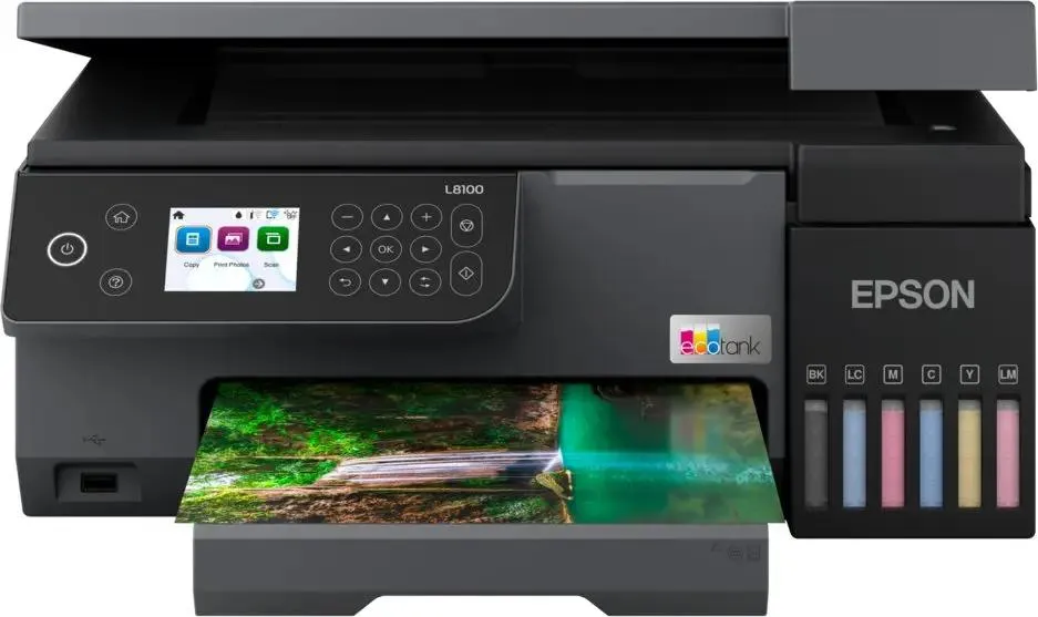 МФУ струйное Epson EcoTank L8100 (C11CK94***), A4, цветной, печ. до 8 стр/мин., 5760 x 1440 dpi (печ.), 1200x4800dpi (скан.), USB, Wi-Fi 1 МФУ струйное Epson EcoTank L8100 (C11CK94***), A4, цветной, печ. до 8 стр/мин., 5760 x 1440 dpi (печ.), 1200x4800dpi (скан.), USB, Wi-Fi 1