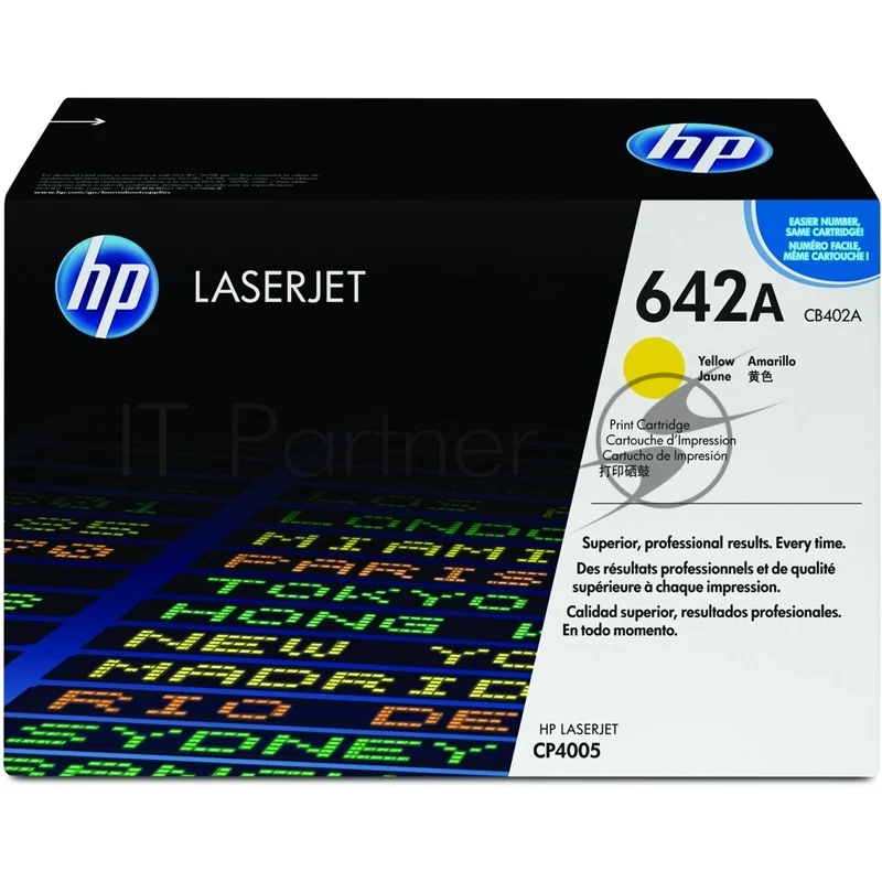 Картридж лазерный HP CB402A желтый CP4005 1