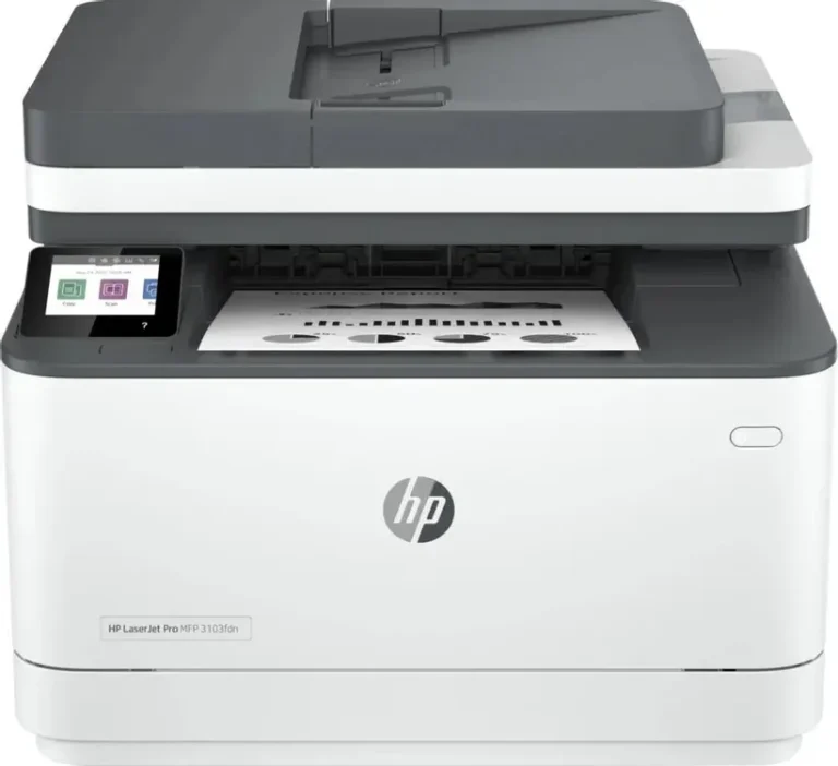 МФУ лазерное HP LaserJet Pro 3103fdn (3G631A), A4, ч/б, печ. 33 стр/мин., скан. до 19 стр/мин. (ч/б) 8 стр/мин. цвет, 1200x1200 dpi, USB, Ethernet 1