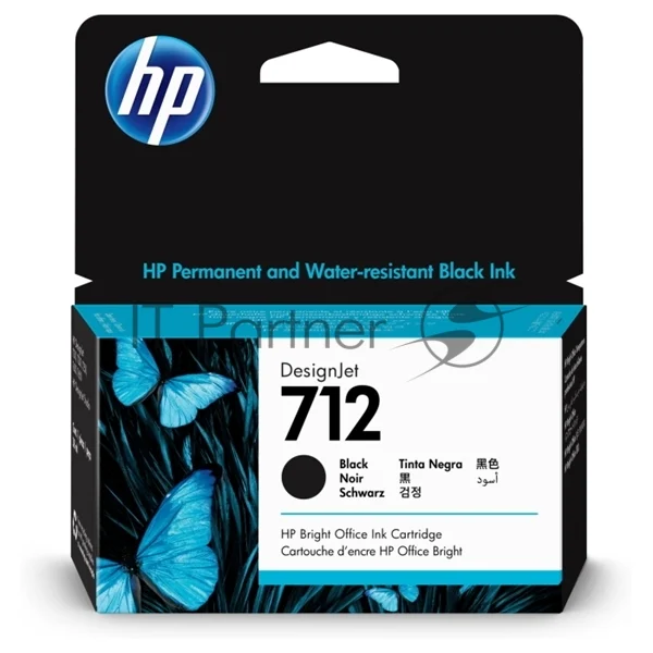 Картридж струйный HP 712 3ED70A черный (38мл) для HP DJ Т230/630