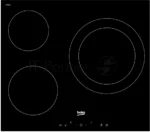 Встраиваемая электрическая варочная поверхность Beko HIC 63401 T, Черный 1