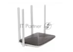 Беспроводный маршрутизатор Mercusys AC12, Dual Band, (867Мбит/с на 5 ГГц + 300Мбит/с на 2,4 ГГц)4 порта 100 Мбит/с, 4 фиксированных антенны 11