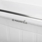Холодильник Maunfeld MFF144SFW белый глянц. двухкамерный 154/52л морозилка снизу, ручная разморозка 15