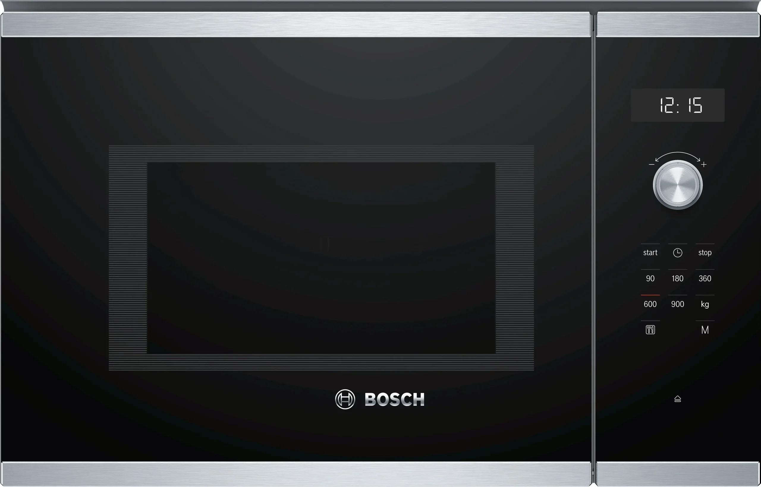 Встраиваемая микроволновая печь Bosch BFL554MS0 нержавеющая сталь/черный, 25 л, 900 Вт, переключатели - поворотный механизм/сенсор 1