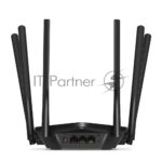 Роутер Mercusys AC1900 Wireless AC Gigabit Router, 600 Mbps at 2.4 GHz + 1300 Mbps at 5 GHz, 6×5dBi Fixed External Antennas with Beamforming, 2× G LAN Ports, 1× G WAN Port, Access Point Mode, 3X3 MU-MIMO, Parental Controls, Guest Network, Smart Connect 4