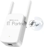 Усилитель сигнала Mercusys ME30 AC1200 Wi-Fi Range Extender, 300 Mbps at 2.4 GHz + 867 Mbps at 5 GHz, 1 x 10/100 LAN, 2× Fixed External Antennas, Wall Plugged, WPS/Reset Button, Signal Indicator, Range Extender/Access Point mode, Adaptive Path Selection 7