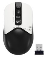 Мышь беспроводная A4Tech Fstyler FG12 белый/черный, 1200 dpi, радиоканал, USB, кнопки - 3 17