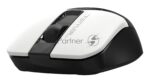 Мышь беспроводная A4Tech Fstyler FG12 белый/черный, 1200 dpi, радиоканал, USB, кнопки - 3 23