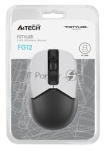 Мышь беспроводная A4Tech Fstyler FG12 белый/черный, 1200 dpi, радиоканал, USB, кнопки - 3 25
