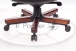 Кресло Бюрократ T-9923WALNUT/BLACK черный, кожа 15