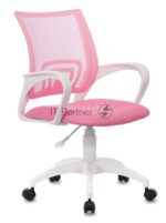 Кресло Бюрократ CH-W695NLT TW-06A TW-13A розовый, сетка/ткань, 120 кг, механизм качания 7