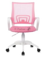 Кресло Бюрократ CH-W695NLT TW-06A TW-13A розовый, сетка/ткань, 120 кг, механизм качания 8