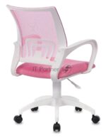 Кресло Бюрократ CH-W695NLT TW-06A TW-13A розовый, сетка/ткань, 120 кг, механизм качания 10